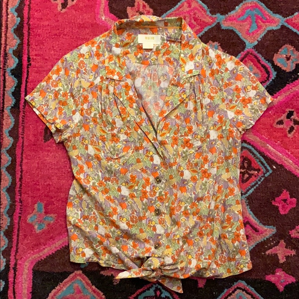 Maeve short sleeve blouse